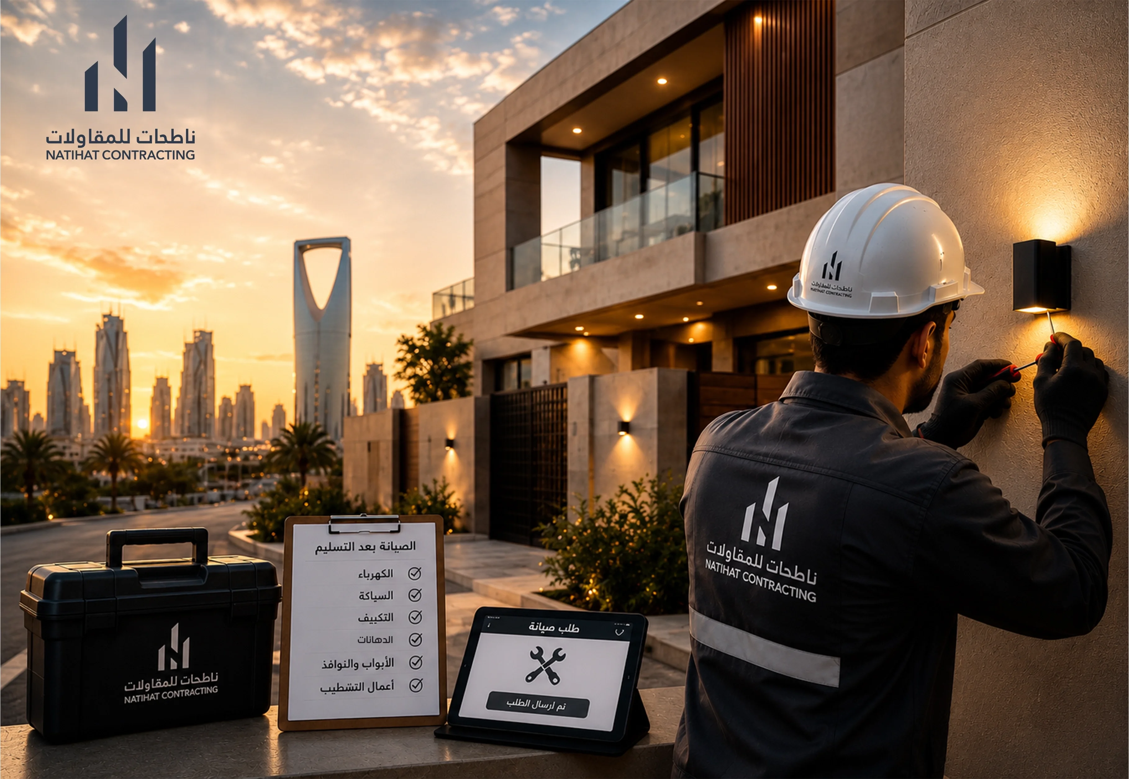 خدمات ما بعد التسليم والصيانة في الرياض | ناطحات للمقاولات
