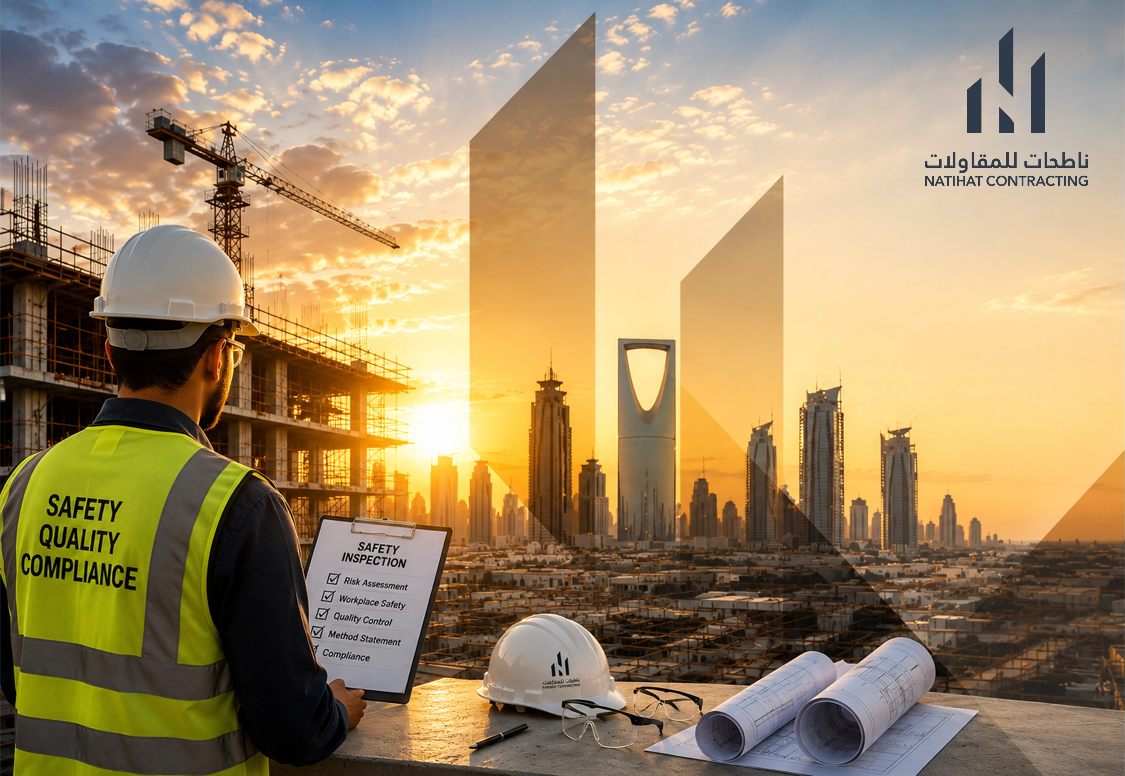 خدمات إدارة السلامة والجودة في الرياض | ناطحات للمقاولات